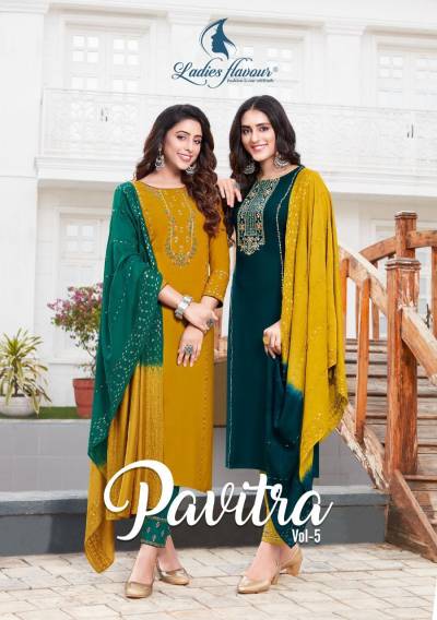 Pavitra Vol 5 By Ladies Flavour Designer Readymade Salwar Kameez Collection